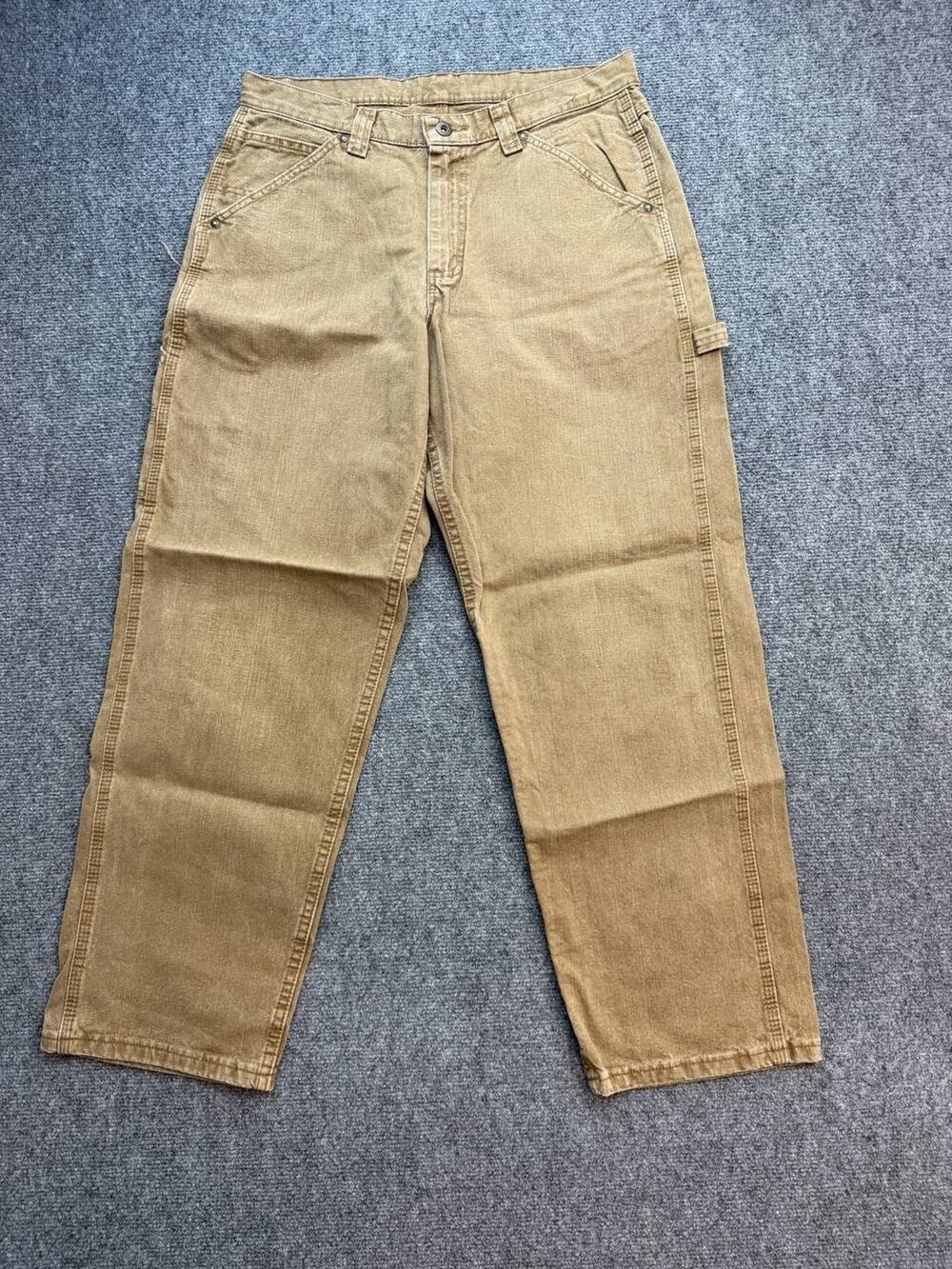 Lee Dungarees Men’s Carpenter Jeans 33x30 Brown Cotton Workwear Utility
